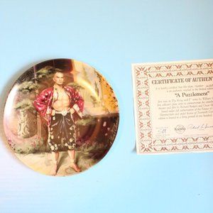 KNOWLES COLLECTOR PLATE NIB BOX COA "A PUZZLEMENT"